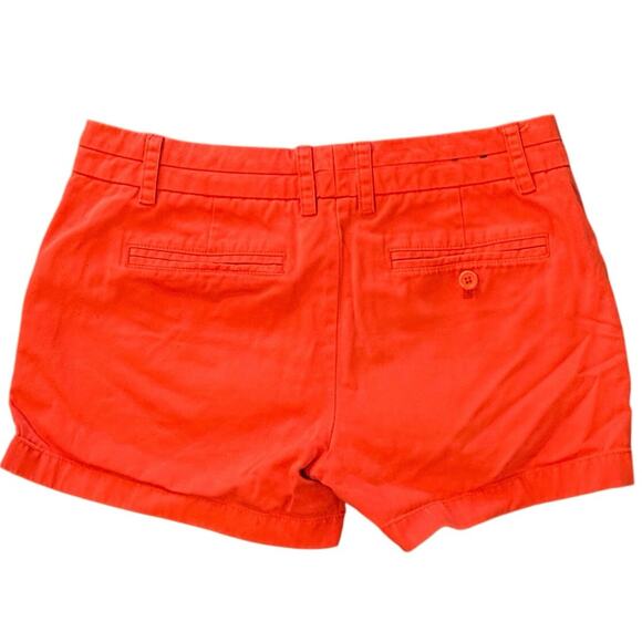 J. Crew Chino Bright Orange Shorts Size 4 - Picture 2 of 3